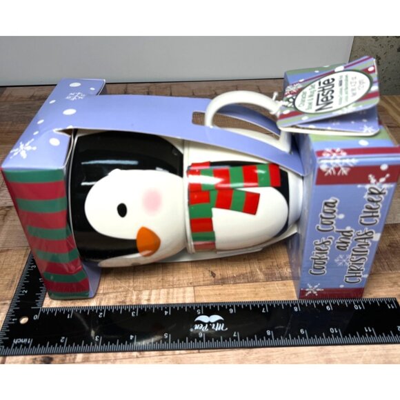 Nestlé Holiday Penguin Character Bowl & Mug Set With Cocoa & Marshmallows - Picture 5 of 6